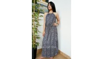 ladies clothing long dress fabric pattern rayon bali fashion design